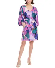 tyler be Val Silk Mini Dress