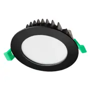 30 Pack x CROWN 13W Tri Colour LED Dimmable Downlight 90-95mm Cut Out– Flat Face