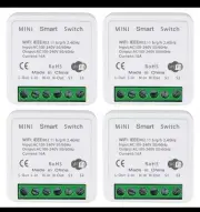 WiFi Smart Switch Light Switch Alexa Google Home APP Remote Bkiyougo 4 Pack New!