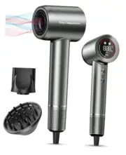 Hair Dryer - Negative Ionic Blow Dryer with 150000 RPM High Speed Dark Gray