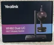 Yealink WH62 Dual UC DECT Wireless Headset - Brand New In Box UCaaS