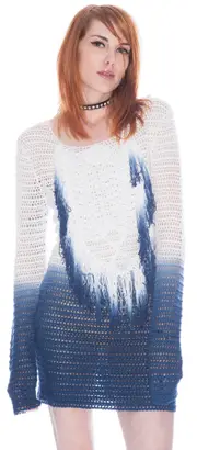 by Ronny Kobo Melanie Ombre Fringe Tunic
