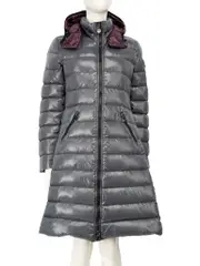 Grey Long Puffer Moka Coat