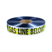 Empire Level Magnatec Premium Detectable Warning Tapes, Caution Gas Line Below