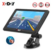 XGODY 7'' Car GPS Navigation Truck Sat Nav Navigator Lane Assist MP3 Player POIs