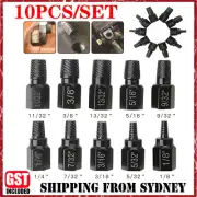 10PCS Damaged Screw Extractor Speed Out Drill Bits Tool Set Broken Bolt Remover