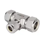 FITOK 316 SS 1/2" x 1/2" x 1/4" Tube OD Compression Fitting Reducing Union Tee