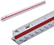 12-Inch Architectural Scale Ruler for Drafting and Drawing