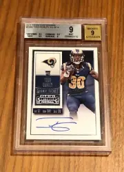 2015 Contenders~TODD GURLEY RC #238 B~SP Rookie On Card Auto~BGS 9 Mint