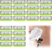 Pack of 24 Fusion 5 Blades Replacement Blades for Fusion 5 Razors, Razor Blades, 5-Blade Razor Blades for Safety Razor, Compatible with Wet Rasi