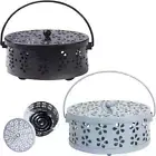 Mosquito Coil Holder 2 Pieces, Portable Metal Mosquito Repellent Coil Holder