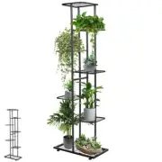 7 Tier Metal Plant Stand Garden Display Flower Pots Holder Rack Corner Shelf