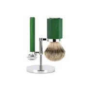 MÜHLE Hexagon Forest 3-Piece Silvertip Badger Shaving Set