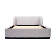 Jamar Fabric King Bed Frame Grey