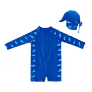 Big Softies-2 Pc-Swimsuit & Hat-Shark