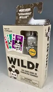 Funko Pop! Something Wild Card Game Mickey Mouse Steamboat Willie Silver CHASE