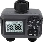 2 Outlet Sprinkler Timer, Water Timer Programmable Garden Hose Timer with Rain Delay, Manual Automatic Watering System Waterproofing Irrigation Controller for Courtyard Lawn Swim