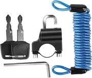 GAROZATION 1 Set Bicycle Helmet Lock Anti Theft Bike Lock Bike Lock Lightweight Motorbike Lock Number Bike Lock Motorcycle Security Lock Anti Theft Motorcycle Lock Metal Bike Lock