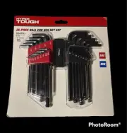 Hyper Tough Heavy Duty 26 Piece Ball End Hex Key Set New