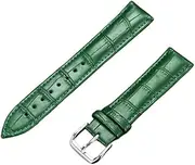 [NVGVCMLBAA] Bamboo Pattern Leather Watchband 14mm 16mm 18mm 20mm 22mm Bracelet Watch Straps Leather Wristwatch Band