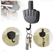 Middle Finger Key Hanger Wall Mounted Key Holder Organizer Decorative Wall Hook