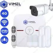 4G Home Security Alarm System WIFI Dual Window Door PIR Sensor Full HD Camera