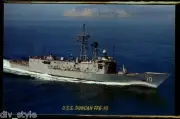 USS Duncan FFG-10 postcard US Navy Guided Missile Frigate