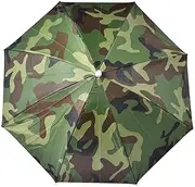 Umbrella Hat - Fishing Umbrella Hat with Elastic Band - Elastic Compact UV&Rain Protection Headwear for Fishing Golf Gardening Outdoor
