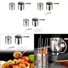 Frying Pot Kitchen Accessories Practical with Cover Milk Pan Deep Fryer Pot