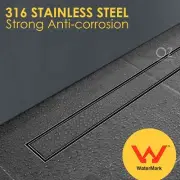 304 SUS 600-900MM Tile Insert Floor Drain Linear Long Shower Grate Conceal Waste