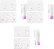 FOMIYES 3sets Manicure Extension Fiber for Nail Nail Fiber Scraper Tech Supplies Kit 200pcs*3