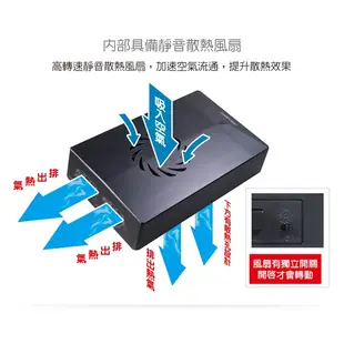 ★摩兒電腦☆伽利略 35C-U3D U3D USB3.0 3.5吋SATA 硬碟外接盒 USB硬碟外接盒 風扇硬碟外接盒