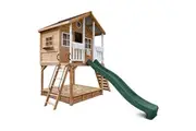 Lifespan Kids Winchester Cubby House with 1.45m Elevation Platform and 3m Green Slide