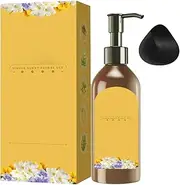 Plant Single Dose Flower Fragrance Dye, Hair Colour, Durable Natural Hair Dye Shampoo, Flower Hair Dye, Gentle Hair Colour Shampoo for Women, Older Men