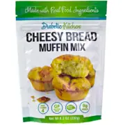 Keto: Diabetic kitchen low carb Cheesy Bread Muffin Mix 13.9 oz (3 net carbs)