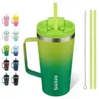 Insulated Tumbler with Handle, 18oz Insulated Tumblers with Lid and Straw, St...