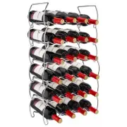 Sorbus 6-Tier Stackable Wine Rack - Classic Style - Hold 24 Bottles, Metal