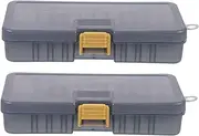 WHAMVOX 2Pcs Box Fishing Tackle Organizer Box Durable Fishing Lure Container Portable Lightweight and Convenient for Anglers