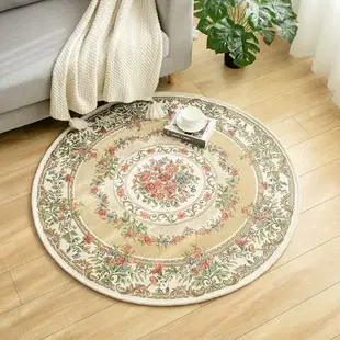 古典風雅(直徑160cm-黃)圓地毯