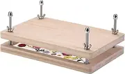 Paper Clamp Wooden Embossing Machine, Book Binding Press, Bookbinding Tools Set, Wooden Construction, Effortless Portability, 30x19.2x14.5cm for Craft Projects, Photo Albums