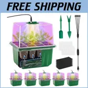 Durable Seed Starter Kit with Full-Spectrum Grow Lights and Adjustable Humidity