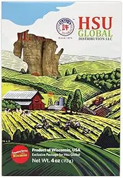 ZG0100-4 Wisconsin American Ginseng | Long Extra Large | Travel-Friendly Box | Cultivated American Ginseng from Hsu's Ginseng in Marathon County, Wisconsin | 许氏人工花旗參長型特大號 4 oz, 西洋参, 0100-4
