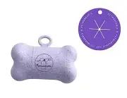 Complete Earth-Conscious Dog Waste Kit: Wheat Straw Waste Bag Purple/Lavender