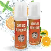 Cat Deterrent Spray, Cat Repellent Spray Indoor, Cat Urination Deterrent Keep Cats Away, Cat Scratch Deterrent Spray Training Aid Indoor and Outdoor for Furniture, Sofas, Rugs, Curtains, Pack of 2