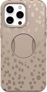 [Otterbox] iPhone 15 Pro MAX (Only) OtterGrip Symmetry Series Case - ON The SPOT (Brown), Built-in Grip, Sleek case, Snaps to MagSafe, Raised Edges Protect Camera & Screen