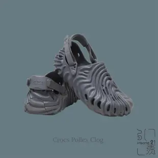 CROCS SALEHE BEMBURY X THE POLLEX CLOG 灰 洞洞鞋 【Insane-21】