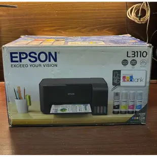 EPSON L3110 多功能印表機 二手EPSON L3110 多功能印表機 列印/影印（有列印瑕疵）請看敘述 只郵寄