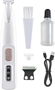 Pet Shaver Quiet - Electric Puppy Grooming Shaver | Cat Grooming Trimmer | Waterproof Pet Hair Trimmer | Rechargeable Pet Cordless Trimmer for Cat | LED Light Pet Shaver for Home