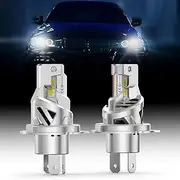 MOTORHOOK H4 Halogen Headlight 5500K | 12V 60/55W | IP67 Waterproof | Low Beam | Pack of 2 - 6500K
