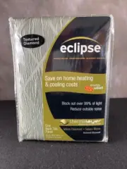Eclipse Textured Diamond Energy Saving Block Out Curtains New in Package